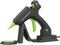 Cordless/Corded High Temperature Mini Hot Glue Gun With Detail Tip, 20 Watt, Recharge With Portable Heat Stand (CL-195F),Black